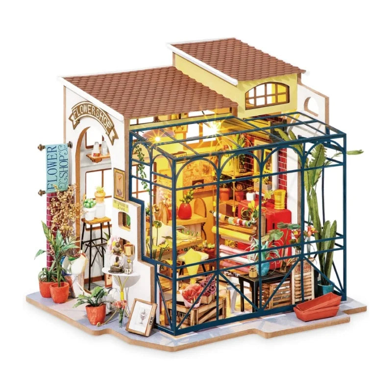 Mini House DIY Dollhouse Kit with Furnitures Accessories 1:24 Scale