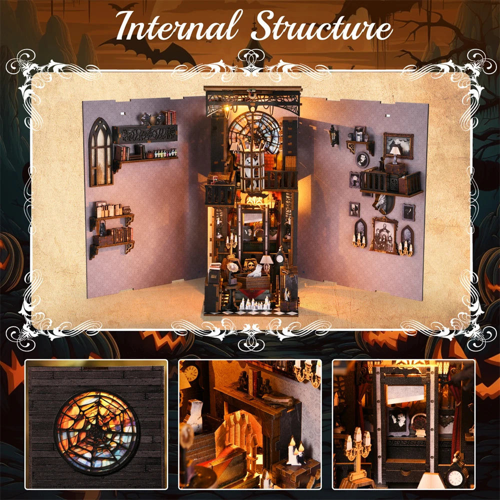Gothic style Halloween Bookshelf