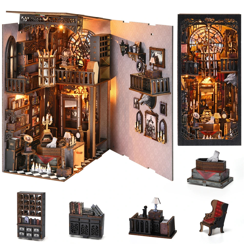 Gothic style Halloween Bookshelf