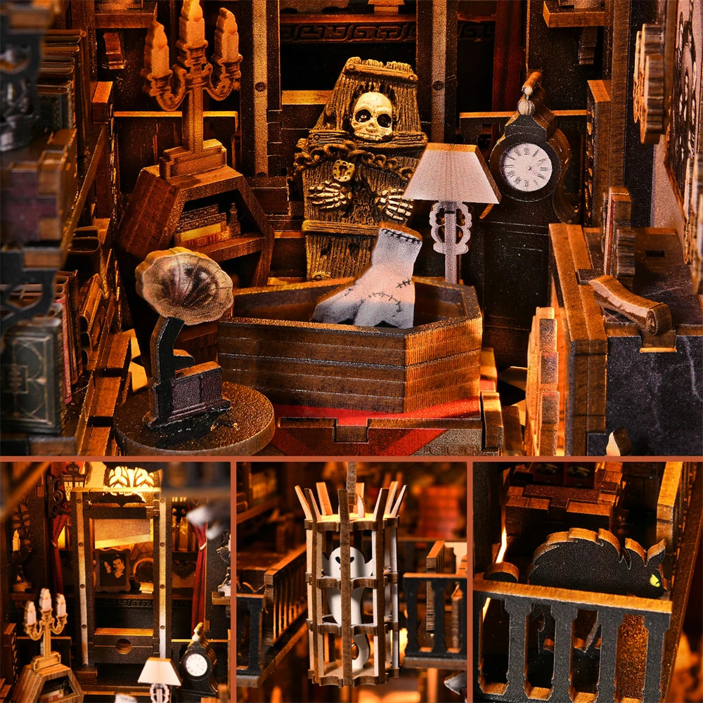 Gothic style Halloween Bookshelf