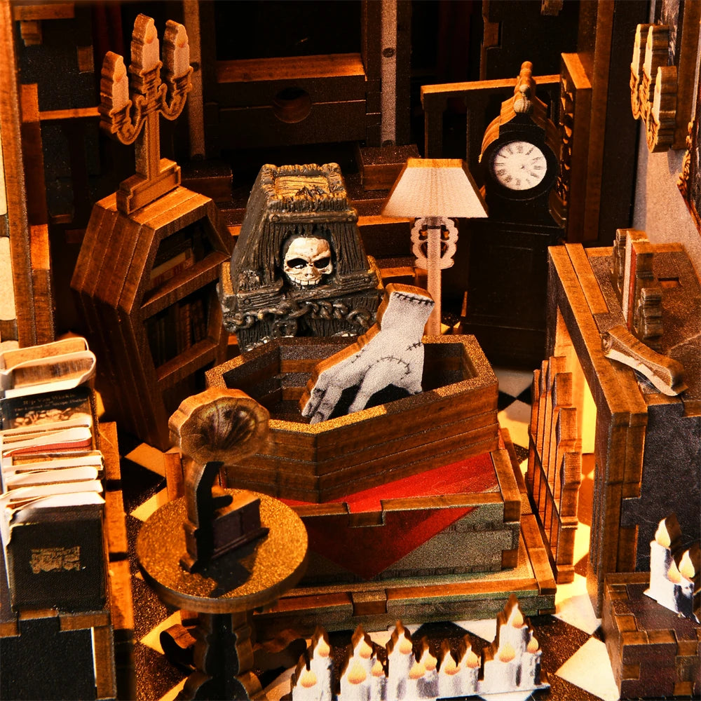 Gothic style Halloween Bookshelf