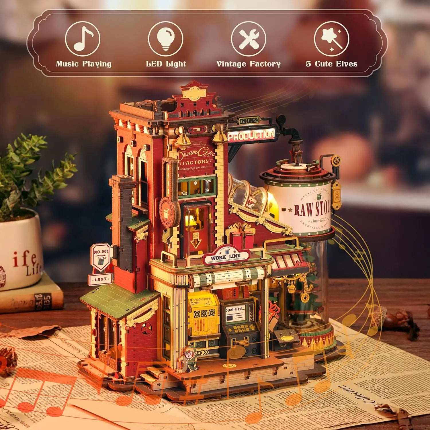 Dream Gift Factory Wooden Music Box