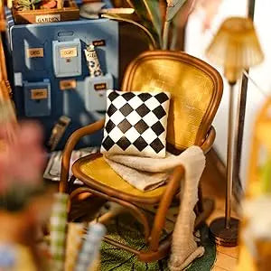 Garden Shed DIY Book Nook Kit with Furniture and LED Lamp 3D